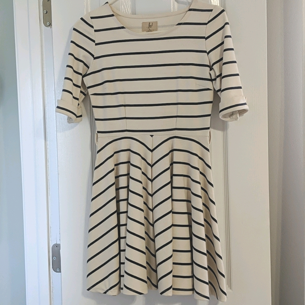 Nautical short sleeve dress